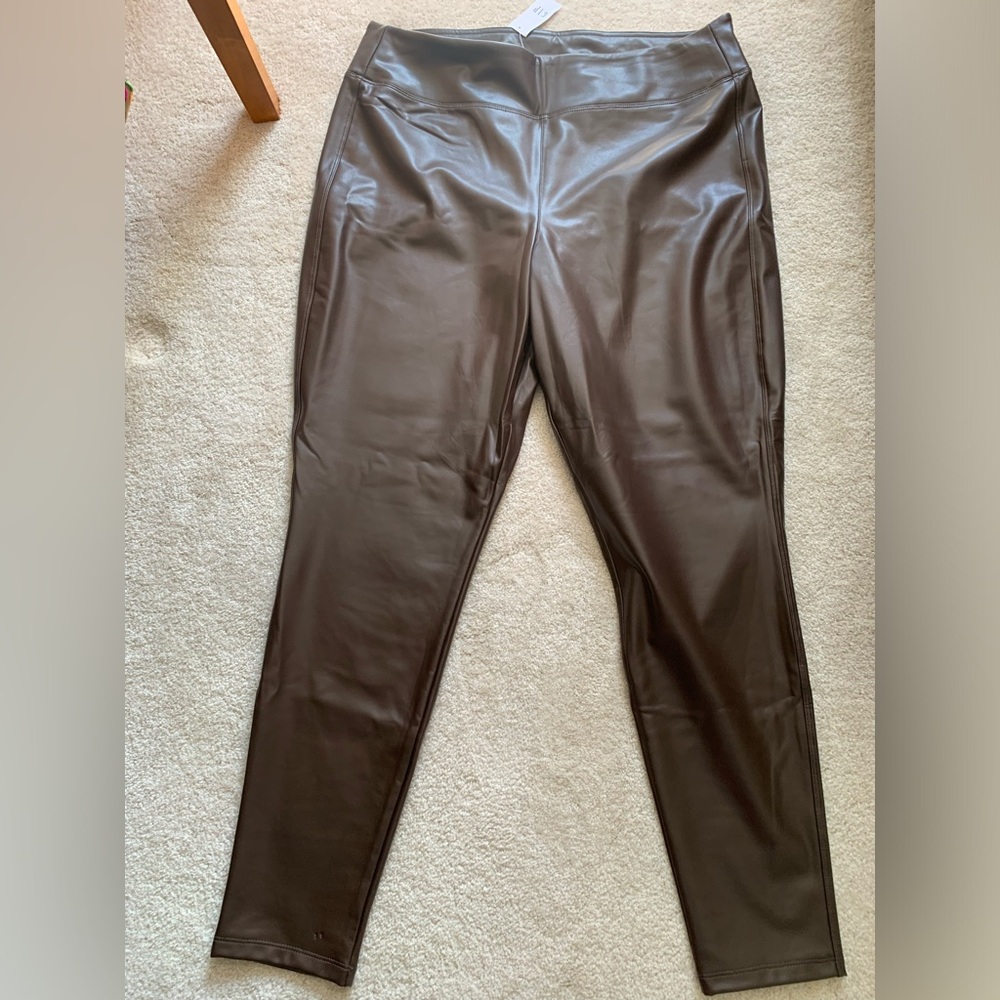 GAP pull up XL TG leather pants